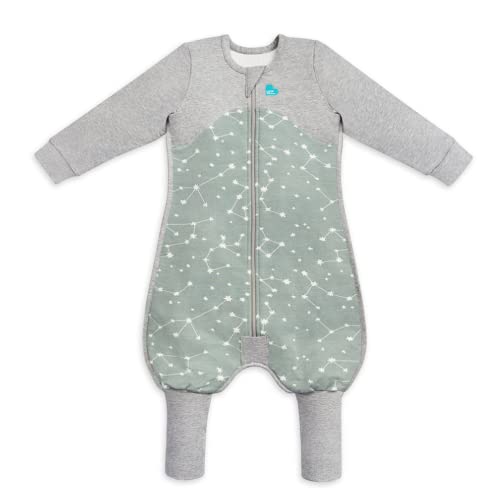Image of Love to Dream Organic Baby Sleep Suit Long Sleeve | 1.0 TOG GOTS Cotton for Temperature Regulation, Stretch & Safer Sleep | 3 Years, Olive