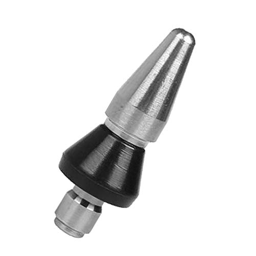 高圧洗浄機 排水管 下水道洗浄パイプ ジェッター ロータリーノズル I:カスプヘッドL, 銀, 1/4クイックプラグ