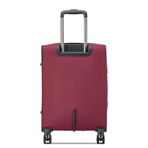 Image of DELSEY PARIS Sky Max 3.0 Carry-On 21 Inch, Lightweight Softside Expandable Luggage, Spinner Wheels, Soft Touch Handle, Burgundy