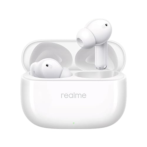 realme Buds T310 Truly Wireless in Ear Earbuds with 46dB Hybrid ANC, 360° Spatial Audio, 12.4mm Dynamic Bass Driver, Upto 40Hrs Battery and Fast...