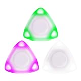 YKAIWX LED Glowing Guitar Pick，Color Luminous Guitar Pick,Enhance The Charm of Performance 3Pcs Light Up Guitar Pick (Green, White, Pink)