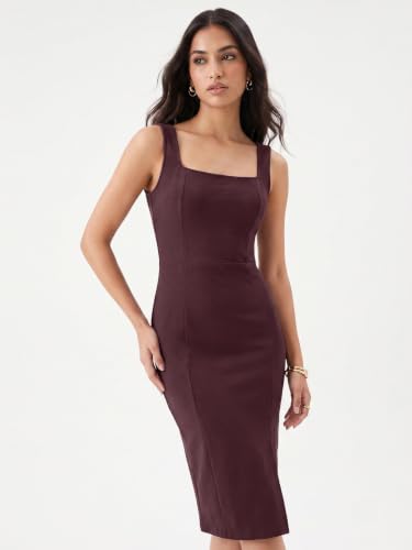 Image of Selvia Lycra Bodycon Dress for Women, One Piece Western Dress for Women