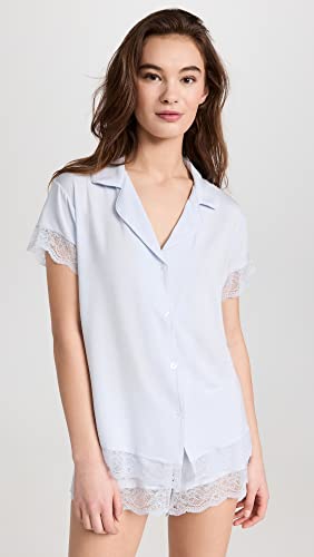 Image of Eberjey Women's Malou Lace Shorts Pajama Set