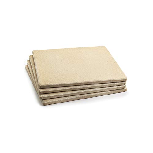 Outset 76176 Pizza Grill Stone Tiles, Set of 4 (Renewed)