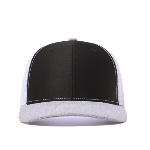 Image of Quanhaigou Trucker Hat - Mesh Snap Back - Unisex Adjustable Baseball Cap - Outdoor Hats for Men Women
