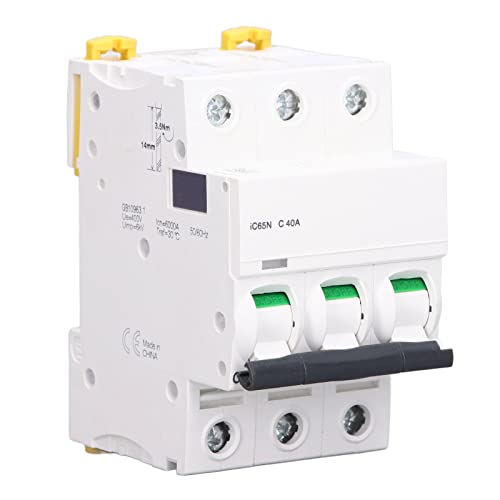 Disjoncteur 3P anti surchauffe pour rail DIN 400V