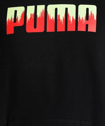 Image of Puma Men's Cotton Hooded Neck Regular Sweatshirt (670293 Black S), Small