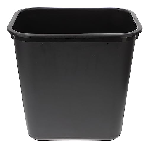 Caneca de basura rectangular negra 3 galones