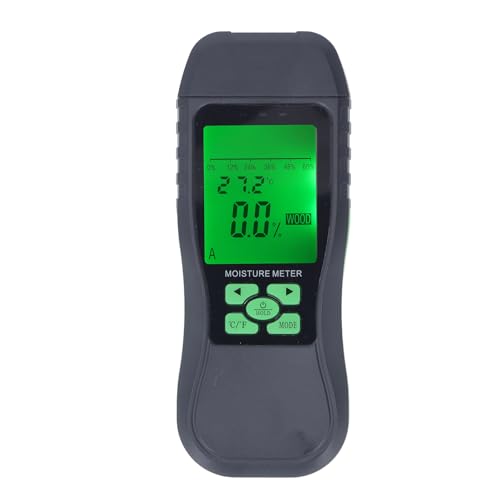 XHTLLO Wood Meter, High Accuracy LCD Digital Display Meter, Wide Range Dampness Sensor Detector, Portable Wood Dampness Meter for Construction and Woodworking