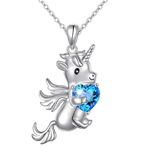 Collier pendentif coeur bleu ZXQUEGF pour hommes et femmes style streetwear