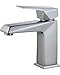 Bellaterra Home 10167P1-PC-WO 2 x 4.6 x 7 in. Valencia Single Handle Bathroom Vanity Faucet, Polished Chrome