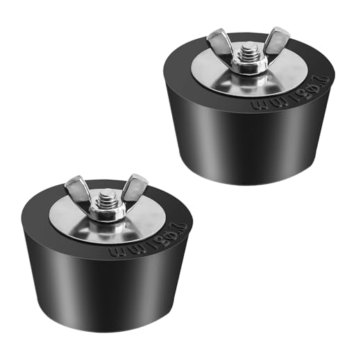 Image of 2 Inch Rubber Swimming Pool Antifreeze Plug, Winter Pipeline Plug for Inground Pools-2 Pack