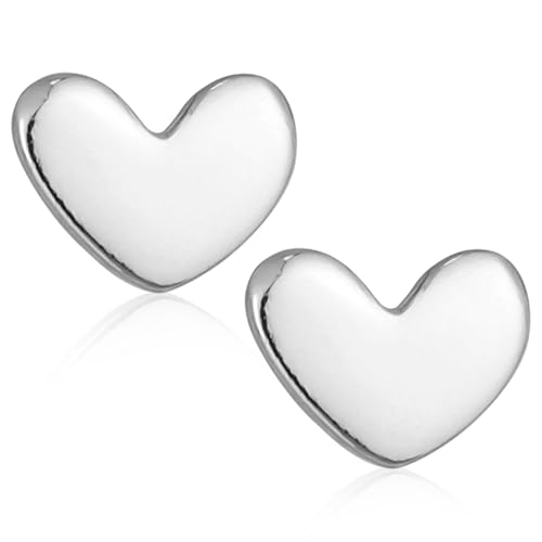 Pendientes de Corazón Delicados de Plata S925 para Cartílago del Trago, No Dañan la Piel para Mujeres