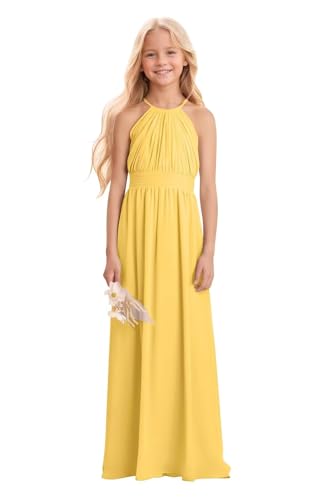 Dessiny Ruffles Junior Chiffon Bridesmaid Dresses Flower Girl Dress for Wedding First Communion Dress 2025 DE5004