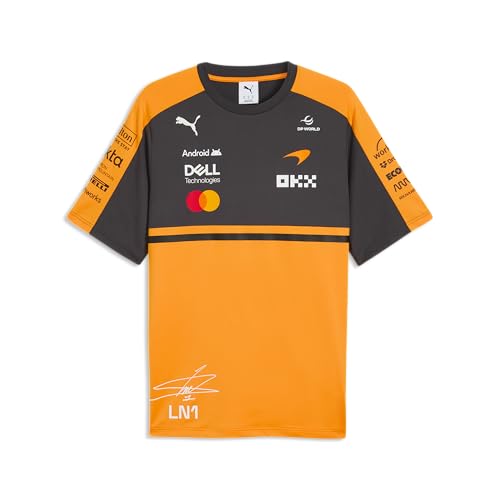 PUMA McLaren F1 2026 Herren Lando Norris Fahrer T-Shirt - Orange - Größe: M
