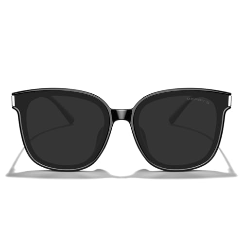 MERRY'S Modern Oversized Square Acetate Sunglasses for Women and Men UV400 Polarized Sunglasses S61962