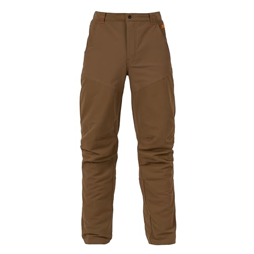 First Lite Men’s Sawbuck Brush Soft Shell Pant - Camo Upland Hunting Pants, Water Repellent, Lightweight Hunting Gear, Dry Earth, 40W x 33L