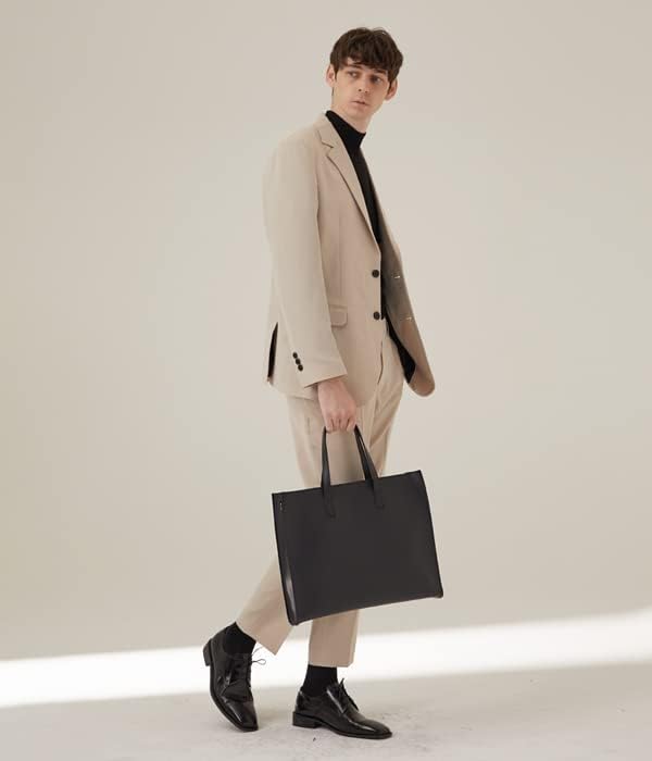 Messenger Bag for Men –Vegan Leather Laptop Horizontal Bag for Women Fits 16In Laptop – Crossbody Bag Men Shoulder Bag with Shoulder Strap - Image 2