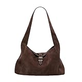 ZSLFCBD Bolso Mujer Bolsos De Mano para Mujer, Vintage, Marrón, Cruzado Informal, Viaje Y Trabajo-Cafe