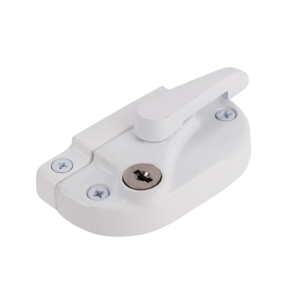 Sash Heritage White Modern Sliding Sash Window Cam Fastener Lock (Locking)