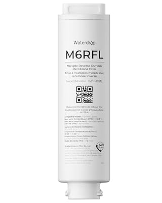Waterdrop M6RFL RO Water Filter, Replacement for Waterdrop M6SL Countertop Reverse Osmosis System, 12-month Lifetime