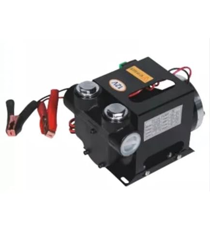 Image of Asian Pumps & Machineries 12V DC Oil /Diesel Transfer Pump 550W Head 10-15Mtr with Self Priming for Marine, Automobile Construction, Harvestor Tractor Diesel Transfer 1 inch Inlet Outlet 70L /min