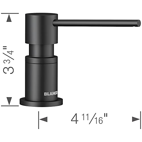 LATO Matte Black Soap Dispenser by Blanco - Image 3