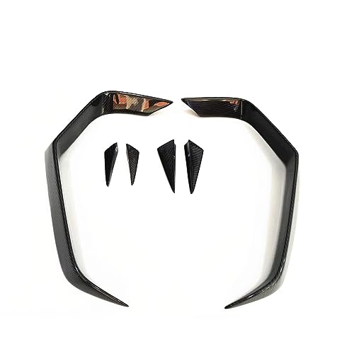 para Infiniti Q60 2017-2022, Parachoques Trasero, Rejilla De Ventilación Lateral, Fibra Carbono Real, Canard, Alerón Divisor Maletero Coche Maletero Spoiler Techo