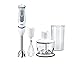 Braun MultiMix 5 HM 5000 Handmixer - Handrührgerät mit stufenloser Geschwindigkeitsregelung, 700 Watt, weiß/grau & MQ 5235WH Stabmixer, 1000 Watt, weiß/grau