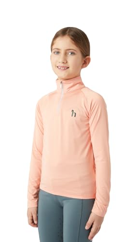HORZE Lola Kids Long Sleeved Half Zip Tec Shirt