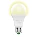 Dusk to Dawn Light Bulbs,AMORNO 7W E26/E27 Smart Sensor Light Bulb with Auto on/Off, Indoor/Outdoor LED Lighting Lamp for Porch, Hallway, Patio, Garage,Hallway(Warm White)