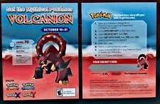 Pokemon promo game code card Volcanion