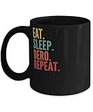 Dero Crypto, Eat Sleep Dero Repeat Mug 11oz, black