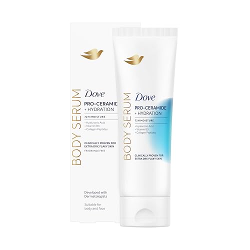 Dove Siero Corpo Idratante Pro-Ceramide Hydration, Per Pelle Secca e Screpolata, 72H di Idratazione, Pelle Morbida ed Elastica, Con Pro-Ceramidi, Glicerina e Peptidi di Collagene, 200 ml