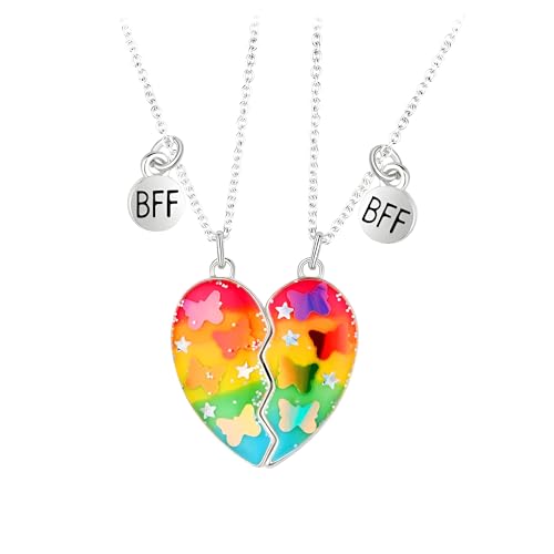 Collier pendentif meilleurs amis magnétique argent 925 cadeau idéal