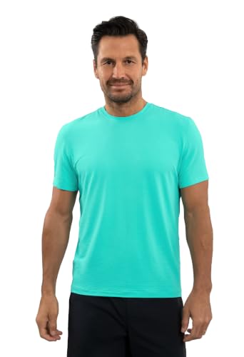 IBCOOL Athleisure Wear Sun Protective UPF 50+ Icefil Cooling - Short Sleeve Crew Neck Mint/Solid/XXL