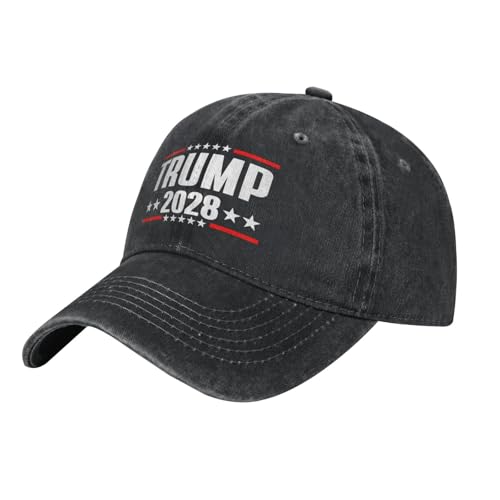 Trump 2028 President Baseball Cap Black Adjustable Dad Hat