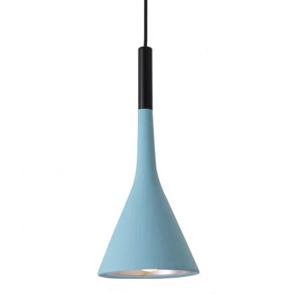 Elegant Creative Pendant Lights Danish Industrial E27 Base Ceiling Chandeliers Minimalist Nordic Lighting Fixture Bohemian Modern Atmospheric Hanging Lamp For Bedroom Hallway Living Room(Blue)