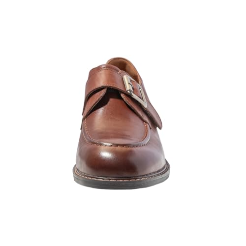 Image of ONEENO Women's Flat Leather Buckle Loafer