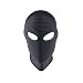 LUOEM Full Cover Zentai Hood Mask Elastic Black Breathable Open Eyes Face Cover Blindfold Mask Cosplay Costume Hood Unisex Headgear Size M