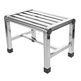 Pratique et peu encombrant : ce tabouret de compact est idéal pour les petites salles de bain. il peut servir de tabouret de portable ou de marchepied de salle de bain, et se glisse facilement dans les espaces restreints. tabouret de pour salle d'eau, tabouret utilitaire en métal