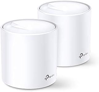 TP-Link Deco X20 AX1800 Whole Home Mesh Wi-Fi 6 System, AI-Driven Mesh, Up to 4,000 sq ft Coverage, 1 GHz Quad-Core CPU, Compatible with Amazon Alexa, With TP-Link HomeShield's kit, Pack of 2