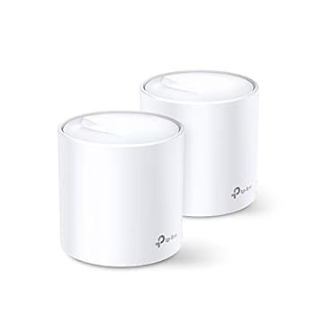 TP-Link WiFi 6 Mesh WiFi, AX3000 Sistema WiFi de malha residencial (Deco X60) - Cobre até 5.000 metros quadrados, Substitui roteadores e extensores WiFi, controle parental, pacote com 2