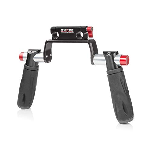 Image of SHAPE Canon C100, C300, C500 Shoulder Mount with a Pair of Handle stabilizer with Patented Push-Button System