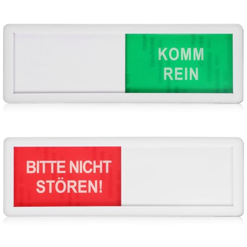 POPETPOP 2 pièces Lot de Panneaux de Porte Coulissants Acrylique Signe de Confidentialité Vacant Occupé Indicateur de Statut pour Bureau Salle de Bain et Chambre Protection Facile à
