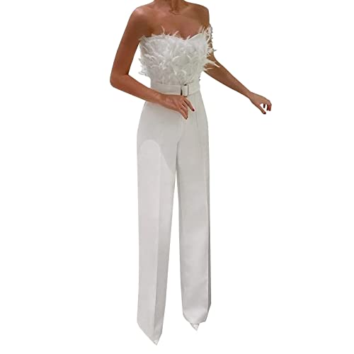 Salopette soirée mariage avec pantalon loose fluide