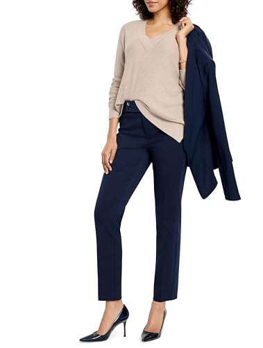 NIC+ZOE Women's Waffle Stitch V-Neck Sweater