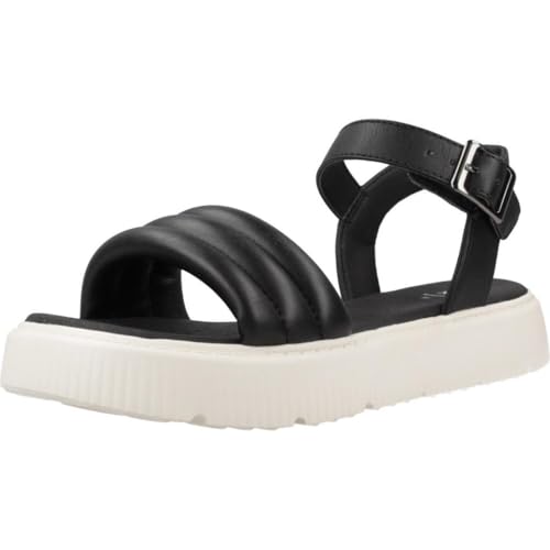 Geox - J SANDAL KODETTE GIR, Sandalia Niñas, Black,