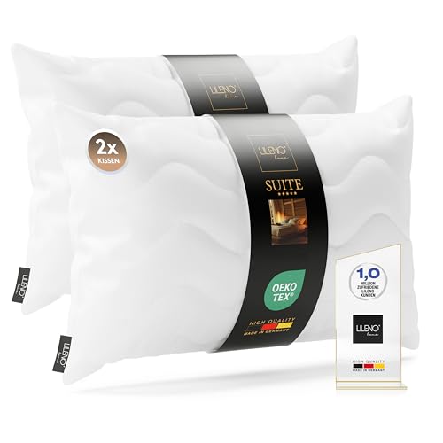 LILENO HOME 2er Set Kissenfüllung 70 x 90 cm - 95C waschbares Innenkissen geeignet für Allergiker - Polyester Kisseninlet als Sofa Kissen Couchkissen Cocktailkissen und Kopfkissen