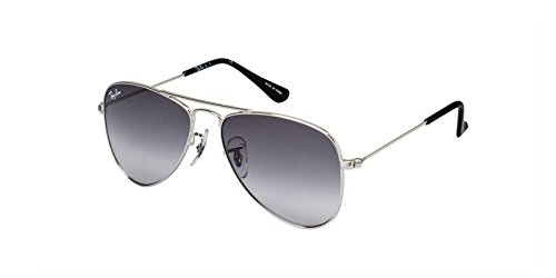 Ray-Ban Jr. Kids Aviator Kids Sunglasses (RJ9506) Silver Shiny/Grey Mirror - Non-Polarized - 50mm - Main Image